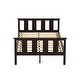 preview thumbnail 12 of 22, Full Size Classic Modern Design Wood Platform Bed Bed Frame with Footboard and Headboard