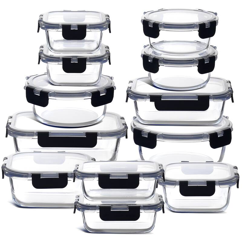 Empyrean Glass Food Storage Containers with Lids