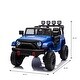 preview thumbnail 28 of 26, 24V 4WD Kids Ride On Truck, 2 Seater with Remote Control, Metal Suspension, Music, LED Lights, Off-Road Toy