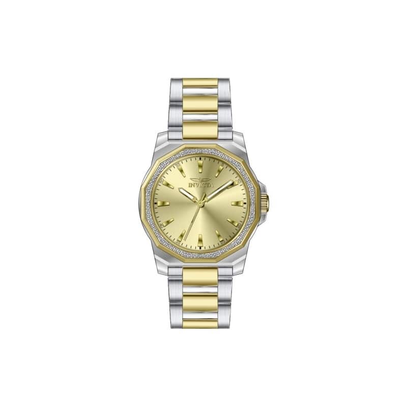 Invicta Men's 49106 Speedway Quartz 3 Hand Gold Dial Watch