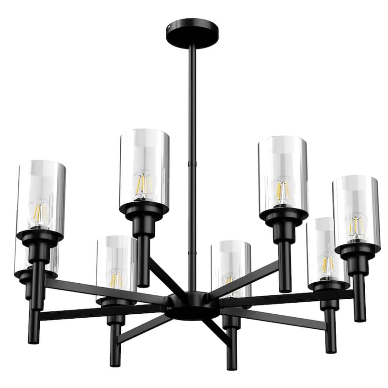 Farmhouse Ferris Wheel Glass Chandelier