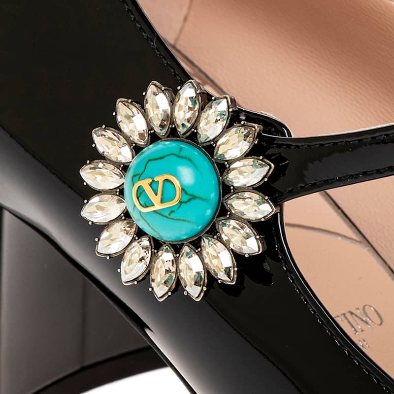 Valentino 55 Embellished Mary Jane Pumps