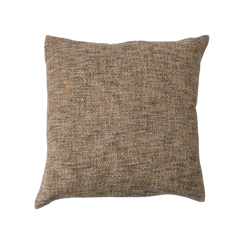 Mélange Cotton Blend Bouclé Pillow