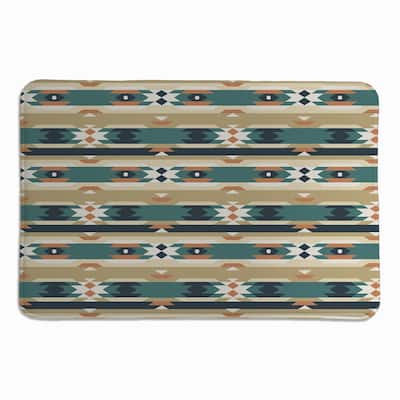 Laural Home Mesa Teal Green Memory Foam Rug