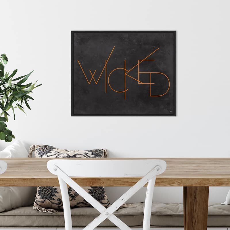 Amanti Art Haunted III Wicked Framed Canvas Wall Art