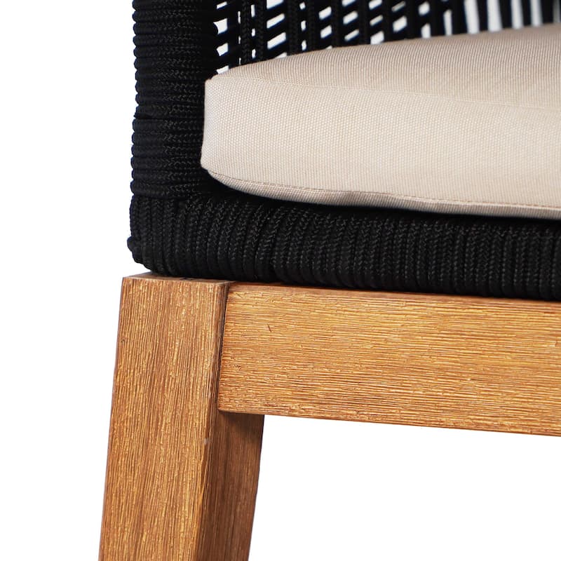 Buy 2 Ottawa Rope Patio Chairs Acacia Wood Frame