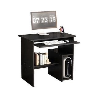 Small Computer Desk for Home Office - Compact Desktop PC and Laptop ...