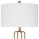 preview thumbnail 5 of 5, Uttermost Link Brushed Gold Floor Lamp - 19"W x 67"H x 19"D