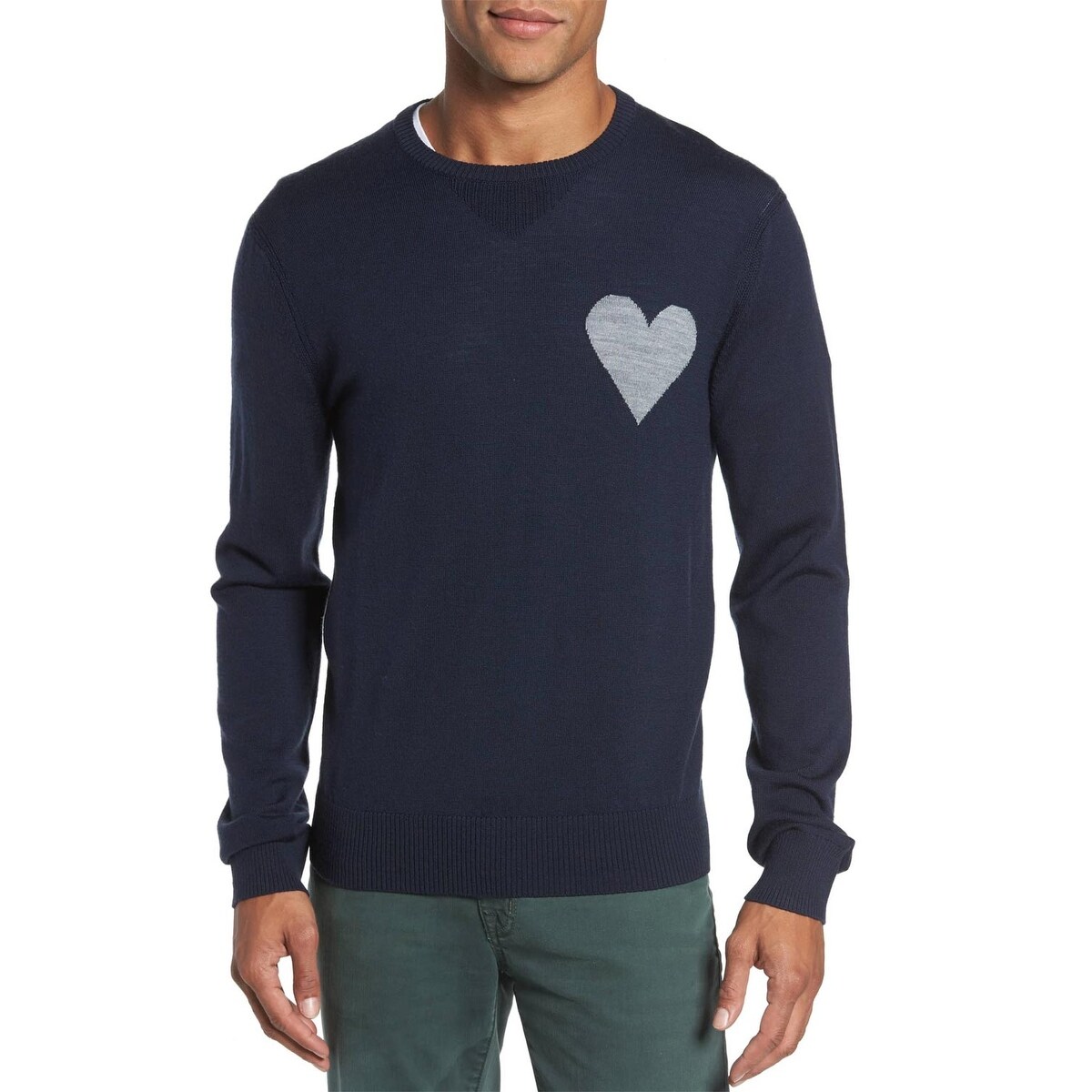 michael bastian heart sweater