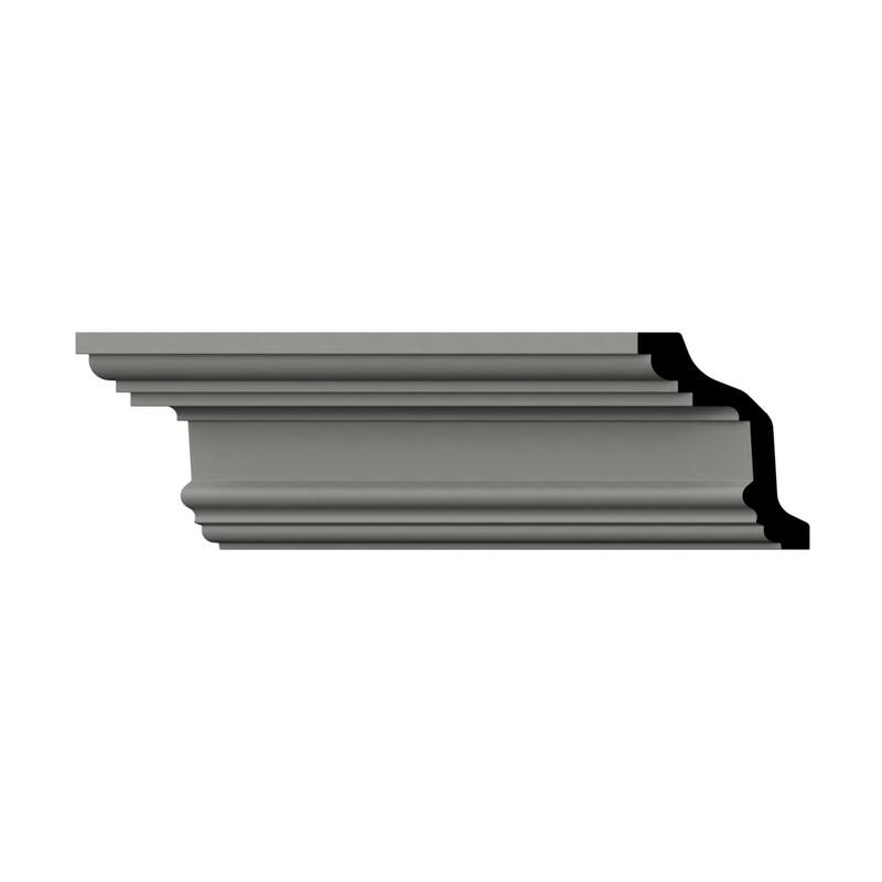 3 1/2"H x 2 5/8"P x 4 1/2"F x 96"L Rayne Crown Moulding - 1-Pack