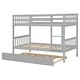 preview thumbnail 8 of 7, Twin Over Twin Bunk Beds with Trundle