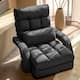 Adjustable 6-Position Floor Chair Folding Lazy Gaming Sofa,Indoor Chaise Lounge Sofa - Charcoal
