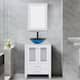 Option W-Glass ocean blue square sink