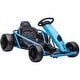 preview thumbnail 9 of 14, 24V Kids Go Kart, Fast 8.1 MPH Drift Car with Music & Safety Belt for Ages 8-12 Blue