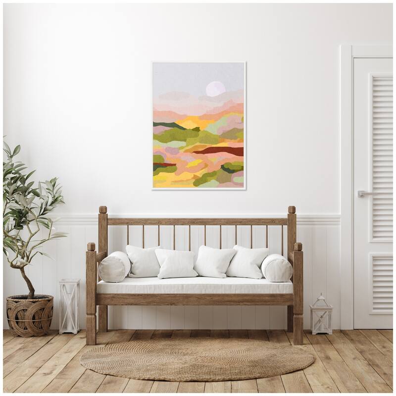 Kate and Laurel Sylvie Beautiful Landscape Framed Canvas by July Art Prints