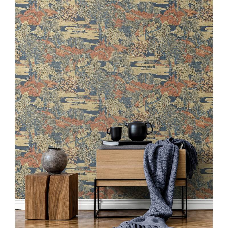Seabrook Designs Tory Garden Unpasted Wallpaper