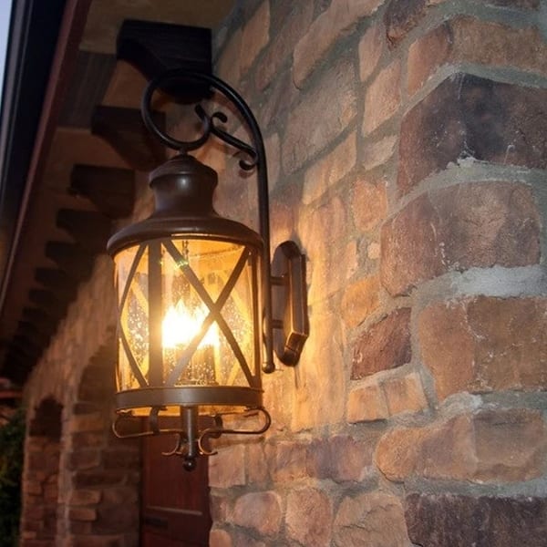 slide 1 of 5, Taysom 2-light Oil-rubbed Bronze Exterior Lighting