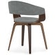 preview thumbnail 25 of 100, WYNDENHALL Calinda Mid Century Modern Bentwood Single Dining Chair - 20.5"w x 21.7"d x 30.9"h