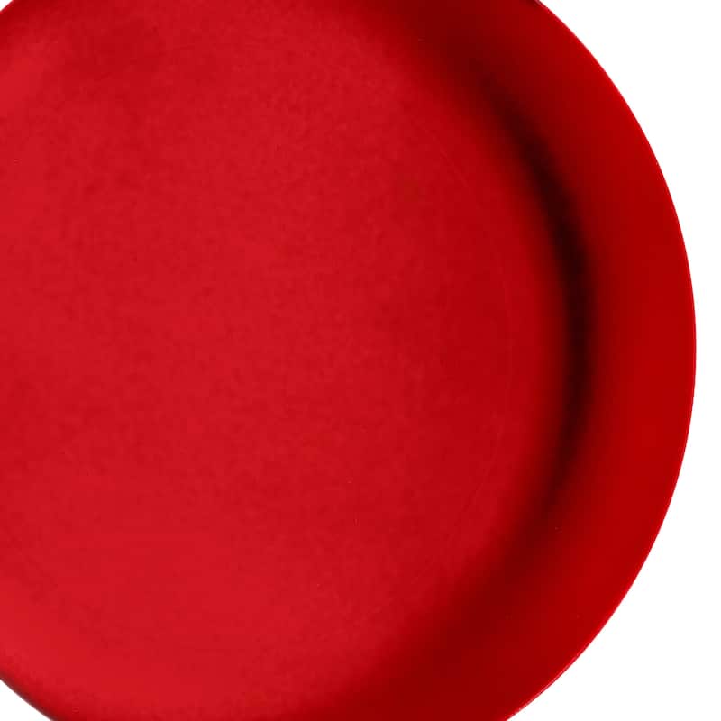 120mm Shatterproof Plastic Matt Round Disk Ornament Set of 4