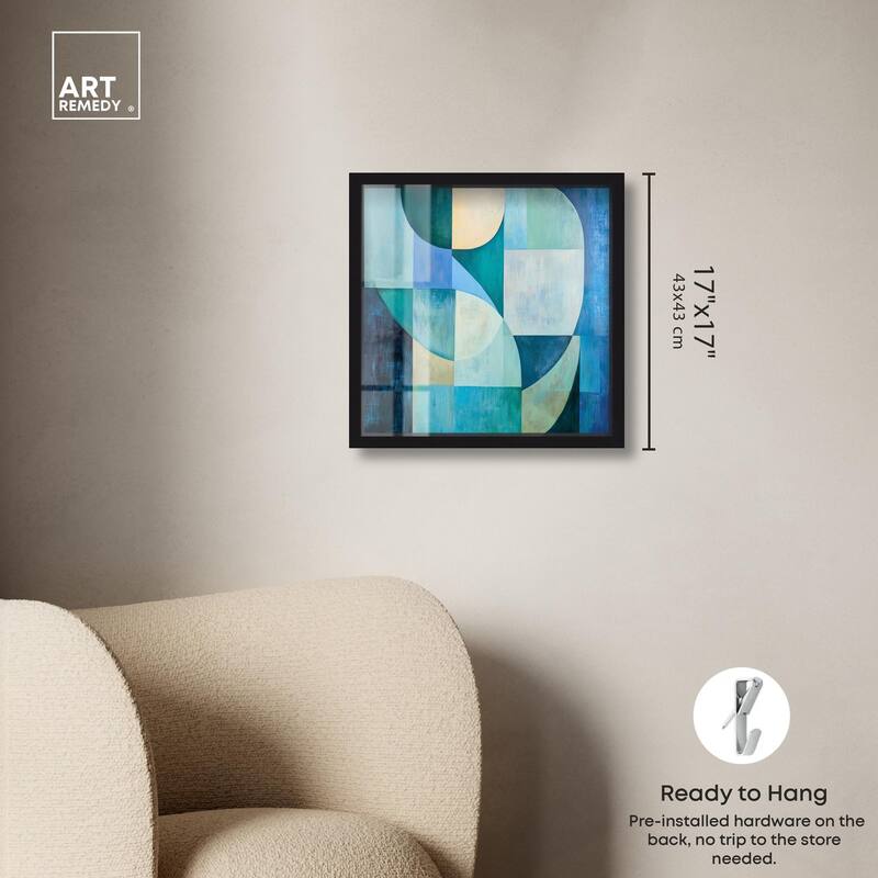 Color Blocks I Shadowbox by Art Remedy