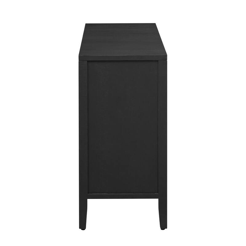 Freestanding Buffet Cabinet with 4 Doors, Console Cabinet with Adjustable Shelves, Sideboard Cabinet with Supportive Legs