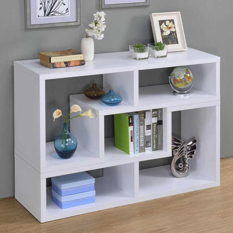 Velma Multipurpose TV Stand and Bookshelf Cappuccino - 47.25" x 15.25" x 22.00"