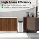 preview thumbnail 8 of 8, Costway Slim Kitchen Trash Can with Wing Lids 13.2 Gal Automatic