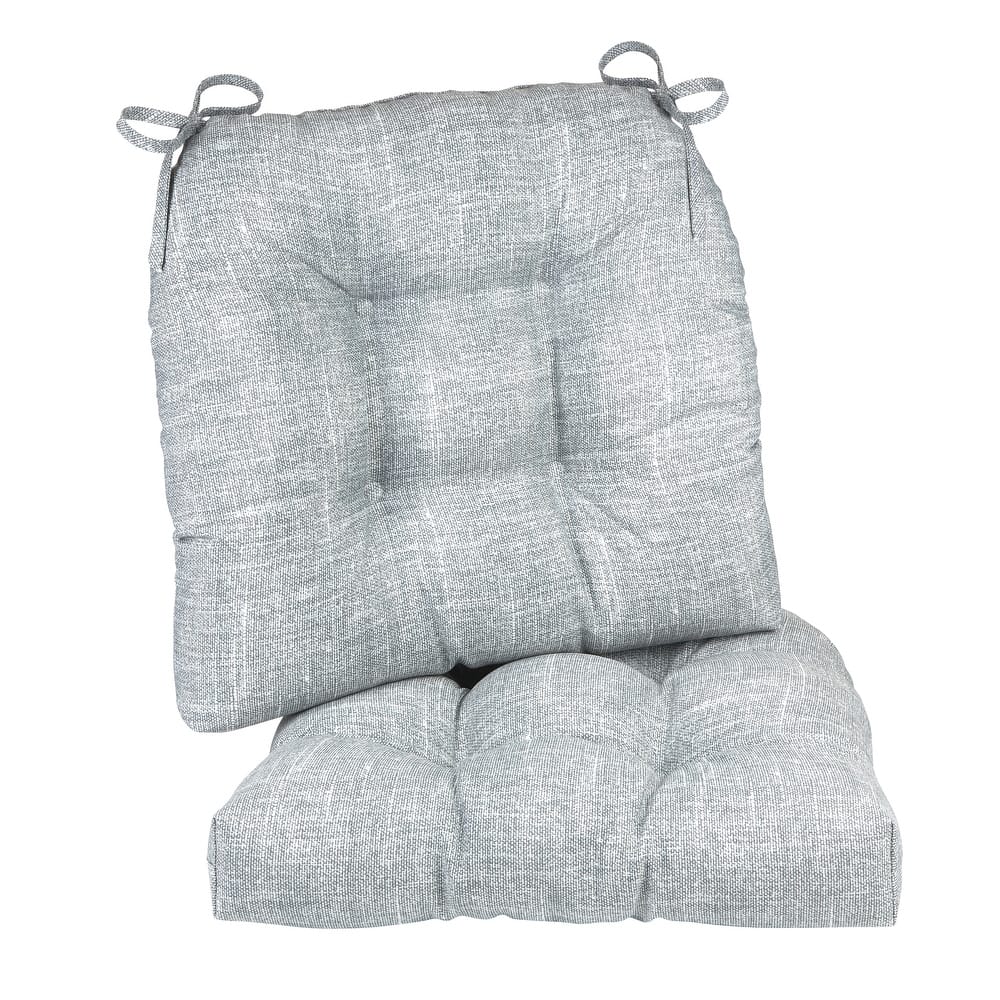 Klear Vu Wicker Solarium Indoor/Outdoor Tufted Chair Cushion Set