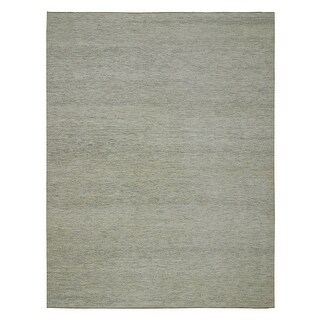 Shahbanu Rugs Shoji White Hand Knotted Borderless Pure Sustainable ...