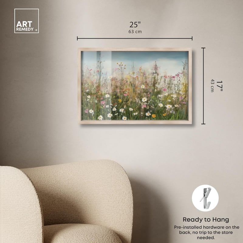 Glimmering Glade Garden I Shadowbox by Art Remedy