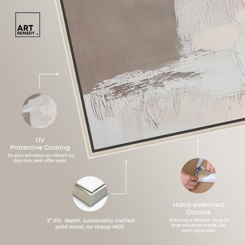 Art of Greige II Canvas by Art Remedy
