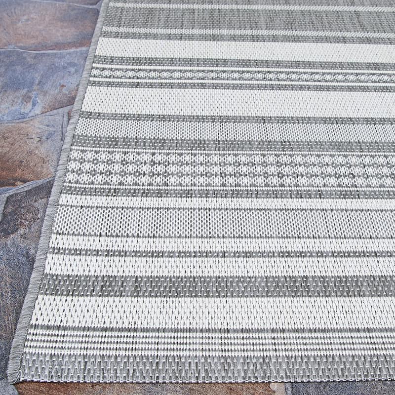 Dream Decor Rugs Pergola Bower Stripe Indoor Outdoor Area Rug