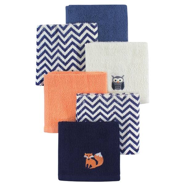 slide 1 of 1, Hudson Baby Infant Boy Super Soft Cotton Washcloths, Forest, One Size - Forest - One Size One Size - Forest
