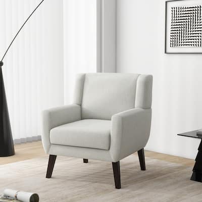 Upholstered Armchair with Wide Back Accent Chair