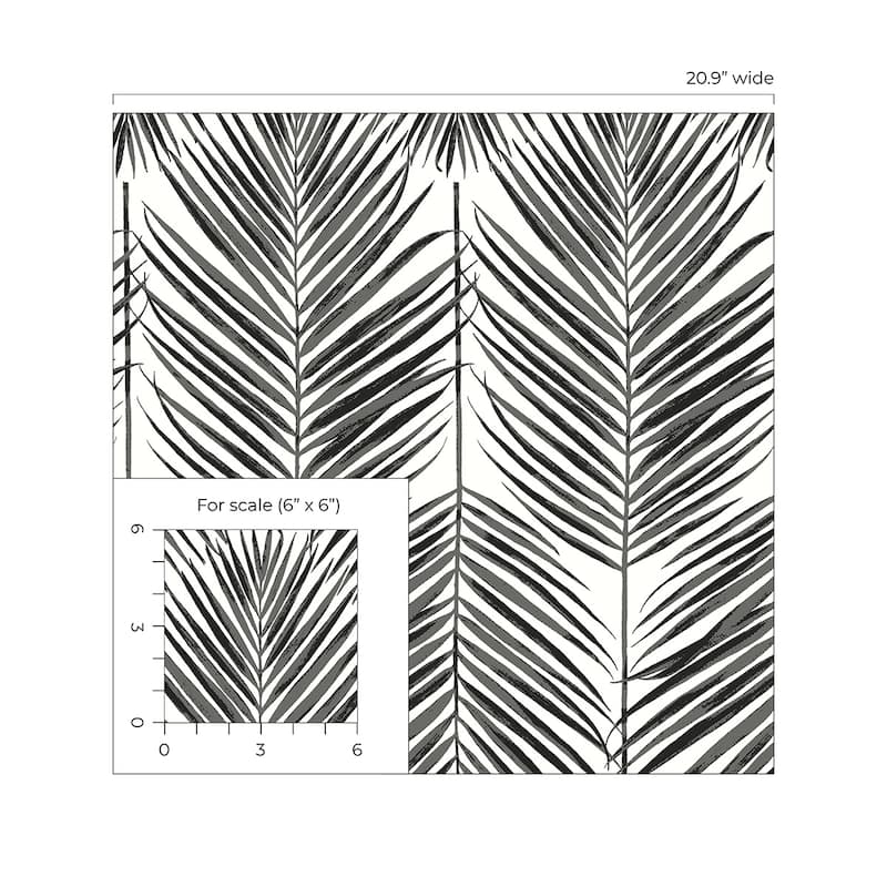 Seabrook Designs Marina Palm Non-Woven Unpasted Wallpaper