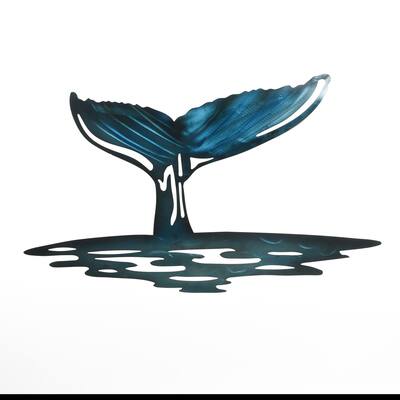 Nautical Whale - Handmade Iron Alternative Wall Decor