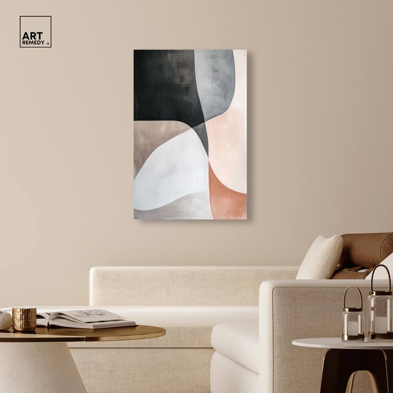 Curved Contour Canvas by Art Remedy, Gallery Wrapped