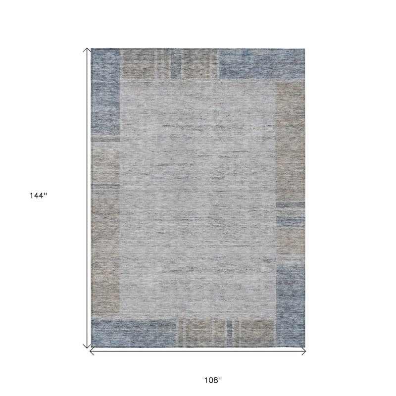 HomeRoots Geometric Transitional Rectangle Outdoor Rug