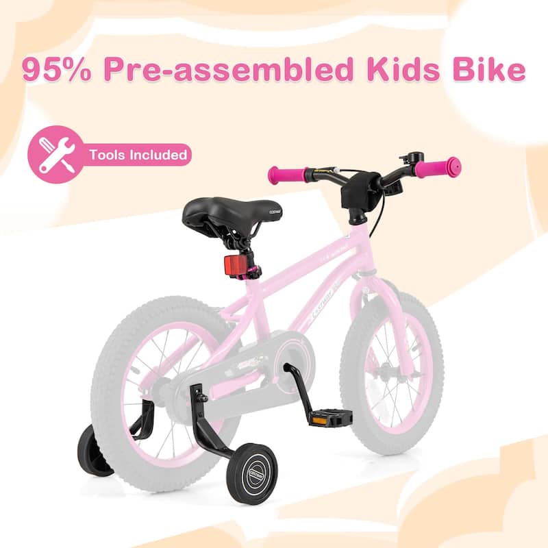 Costway 14/16/18-Inch Kid’s Bike for 4-7 Years Old with Adjustable - See Details