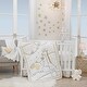 preview thumbnail 3 of 1, Lambs & Ivy Signature Jamboree Metallic Gold/Silver Celestial Stars Nursery Wall Decals