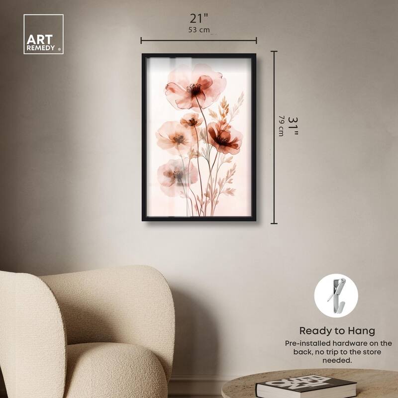Petal Dye III Shadowbox by Art Remedy
