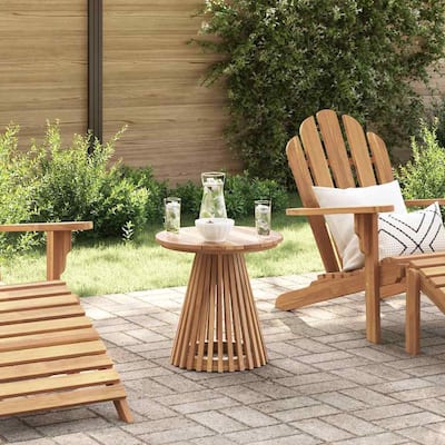 vidaXL Garden Table Brown Solid teak wood