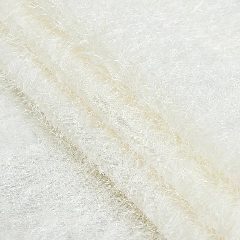 DriftAway Plush Semi Sheer Curtain Drapes - 52" Width X 84" Length