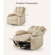 preview thumbnail 72 of 73, Oversized power recliner with heat, massage, 360 degrees swivel, and cup holder.