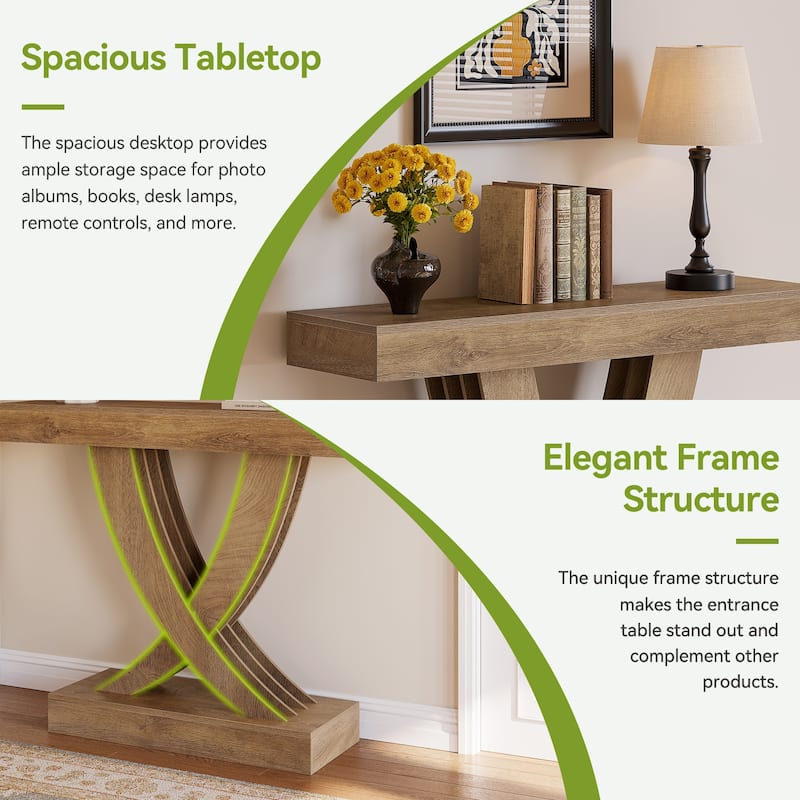 43.3-inch Small Narrow Console Table for Entryway Living Room