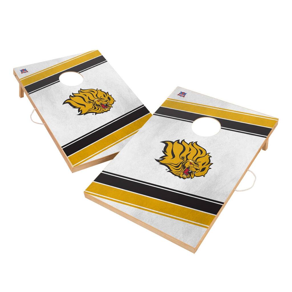 Arkansas Pine Bluff Golden Lions Regulation 2x4 Cornhole Set