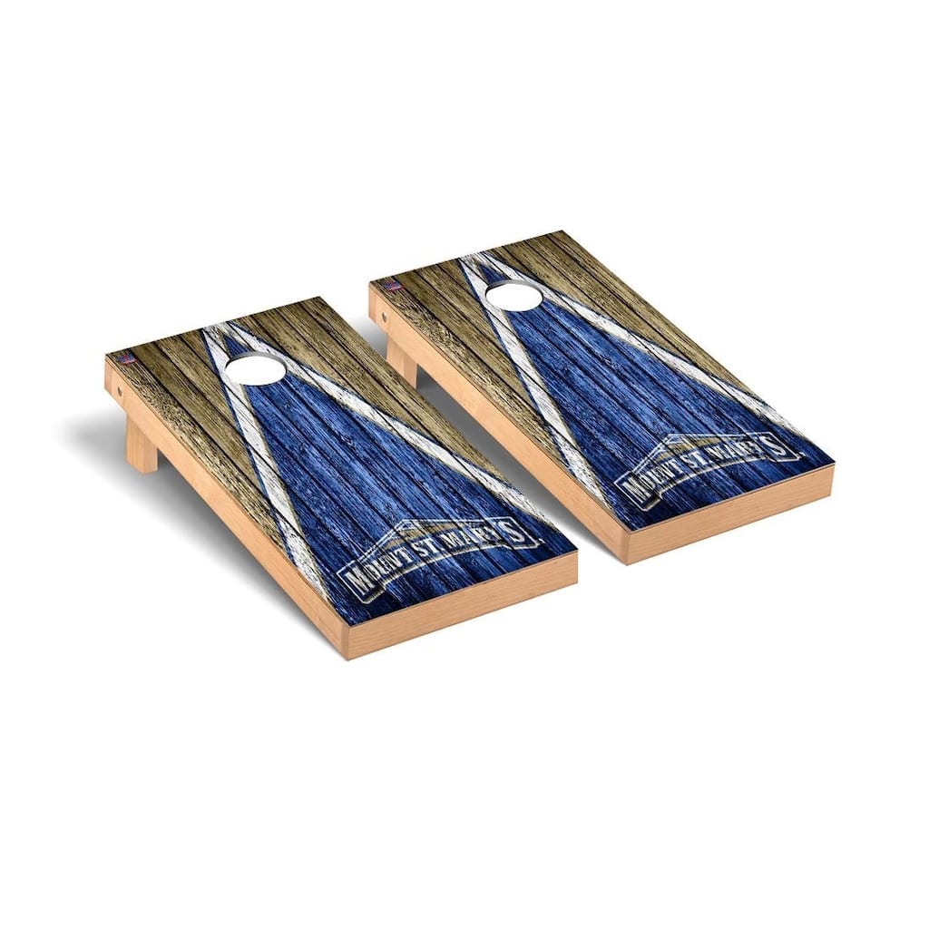 Mount St. Marys Mountaineers The Mount Triangle Cornhole Board Set