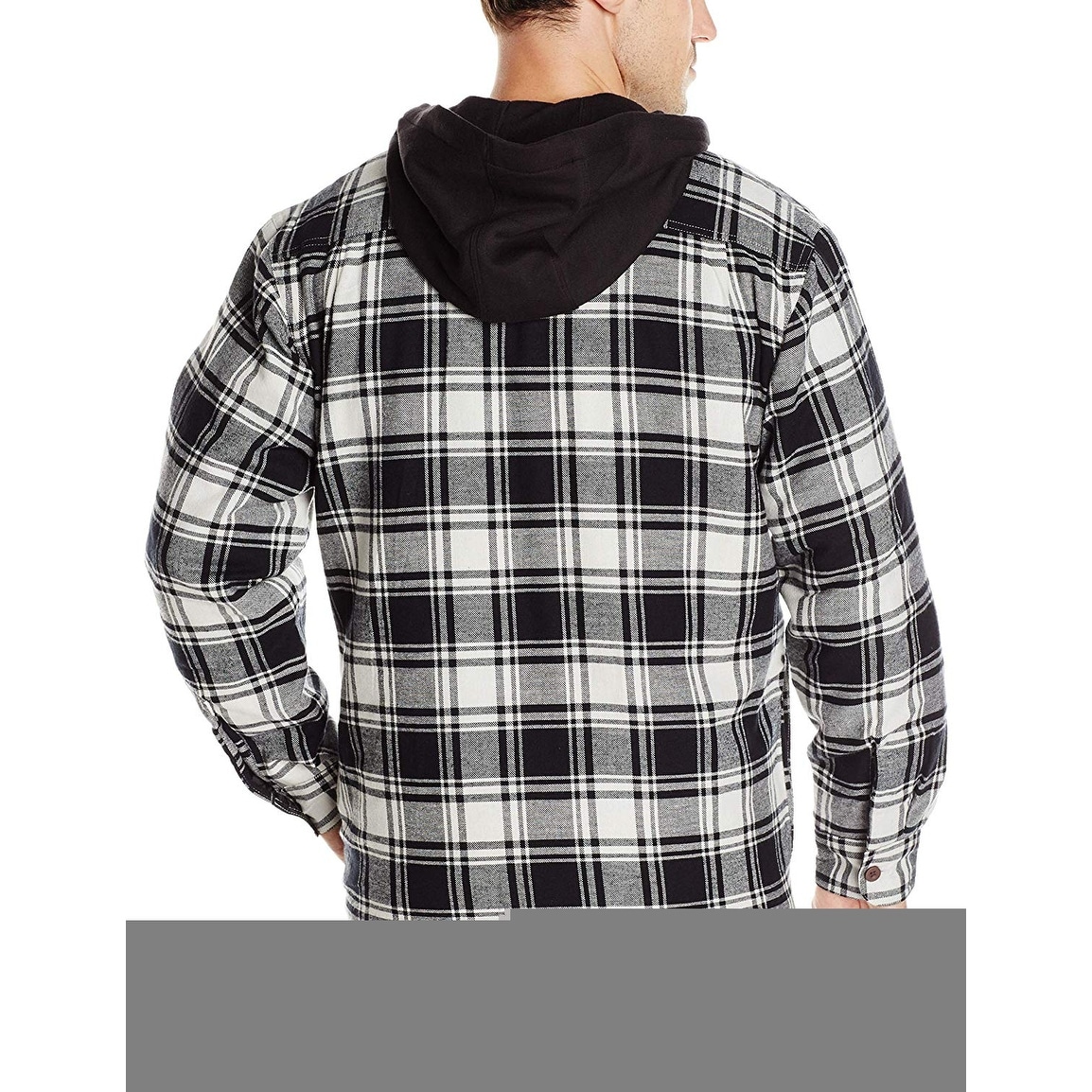 Wrangler Authentics Men's Long Sleeve Quilted Lined Flannel Shirt Jacket with... - X-Large