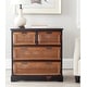 preview thumbnail 1 of 4, SAFAVIEH Jackson Black 4-drawer Wicker Basket Storage Unit