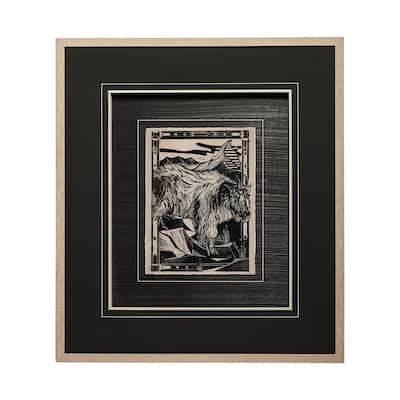 Linocut II Framed Art Print